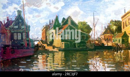 1 'Canal à Zaandam' by Claude Monet, 1871 Stock Photo - Alamy