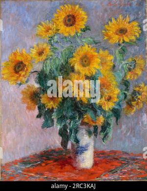 Bouquet of Sunflowers 1880 by Claude Monet Stock Photo