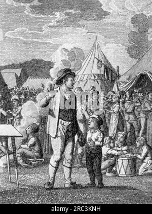 theatre / theater, play, 'Wallenstein's Camp', by Friedrich Schiller (1759 - 1805), 1st scene, ARTIST'S COPYRIGHT HAS NOT TO BE CLEARED Stock Photo