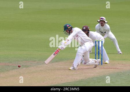 London, UK. 12th July, 2023. as Surrey take on Nottinghamshire in the County Championship at the Kia Oval, day three Credit: David Rowe/Alamy Live News Stock Photo