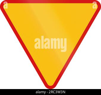 Polish regulatory sign - no right turn Stock Photo - Alamy