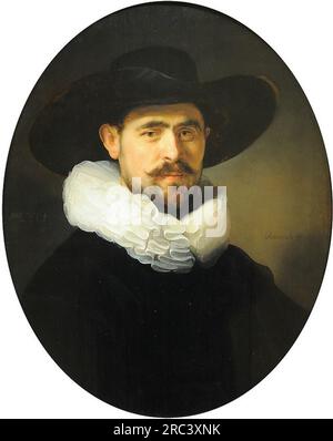 Rembrandt - Man with Wide-Brimmed Hat - WGA19087 Stock Photo - Alamy