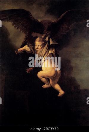 The Abduction of Ganymede 1635 by Rembrandt Stock Photo