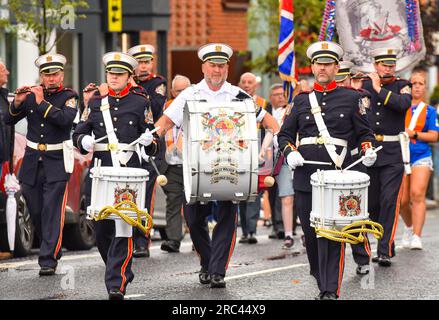 Twelfth of July Parade 2023, Lisburn Road, Belfast Stock Photo