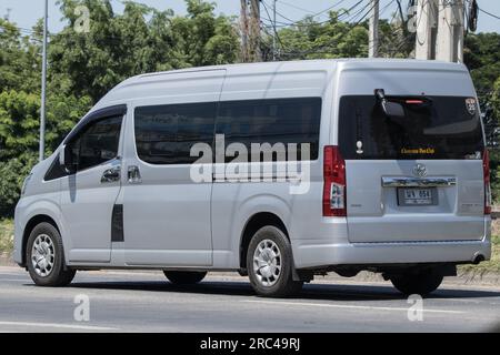 CHIANG MAI, THAILAND - JULY 16  2017: Private Toyota commuter van. Photo at road no.121 about 8 km from downtown Chiangmai thailand. Stock Photo