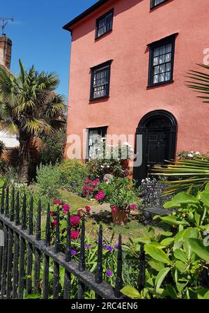 View of the mill house and garden in Finchingfield, Essex, UK. Stock Photo