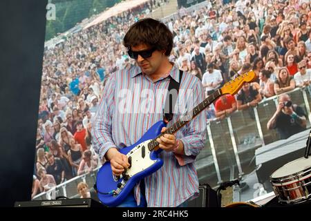 Stanmer Park, City of Brighton & Hove, East Sussex, UK. Peace performing at The Brighton Valley Festival 2023, Brighton Concert Series, Stanmer Park .8th July 2023. David Smith/Alamy Live News Stock Photo