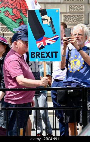 London, UK. Anti Brexit and Anti Tory Government Protesters demonstrated against the Governments policies in Parliament Square to coincide with Prime Minister's Question Time. Credit: michael melia/Alamy Live News Stock Photo