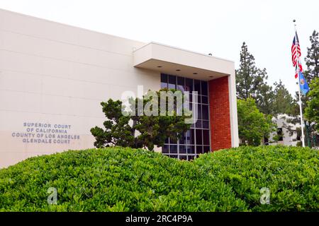 Glendale, California: Superior Court of California, County of Los Angeles, Glendale Court Stock Photo