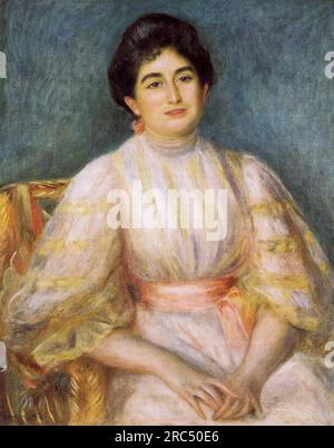 Madame Paul Gallimard nee. Lucie Duche 1892 by Pierre-Auguste Renoir Stock Photo