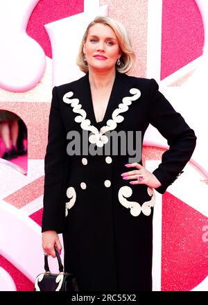 Emerald Fennell arrives for the European premiere of Barbie at Cineworld Leicester Square in London. Picture date: Wednesday July 12, 2023. Stock Photo