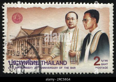 RUSSIA KALININGRAD, 31 MAY 2016: stamp printed by Thailand, shows Lawyers, circa 1995 Stock Photo