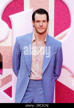 Connor Swindells arrives for the European premiere of Barbie at Cineworld Leicester Square in London. Picture date: Wednesday July 12, 2023. Stock Photo