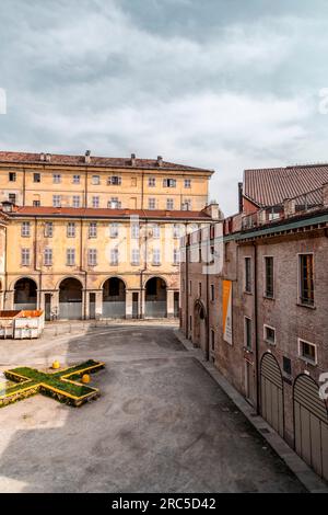 Turin, Italy - March 27, 2022: The Cavallerizza Reale is a historic building in Turin, part of the circuit of Savoy residences in Piedmont proclaimed Stock Photo