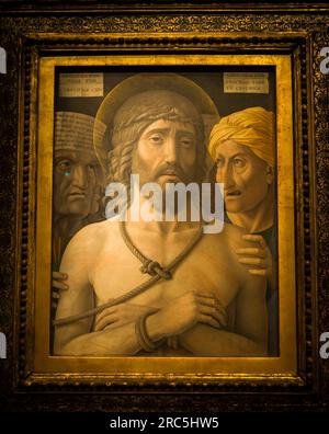 Andrea Mantegna painting Ecce Homo, Jacquemart-André Museum, a private museum  in the 8th arrondissement, Paris, France Stock Photo