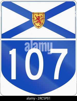 Route marker for Nova Scotia highway number 103 Stock Photo - Alamy