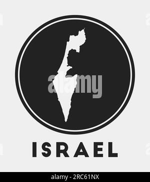 Israel map, stylish location icon with Israel map and flag. Green pin ...