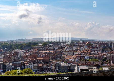 Amazing view footage taken in Whitby Stock Photo
