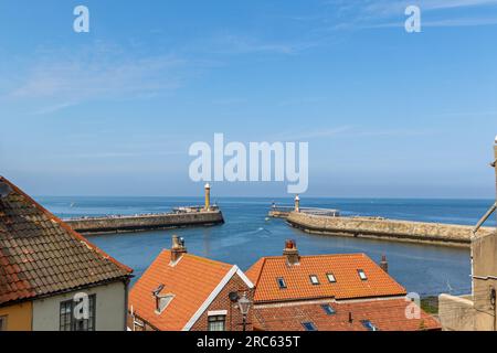 Amazing view footage taken in Whitby Stock Photo