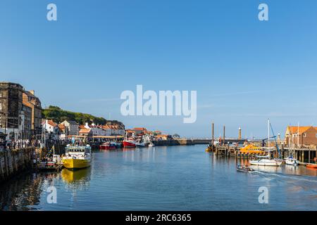 Amazing view footage taken in Whitby Stock Photo