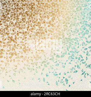 Abstract geometric background. Astonishing scattered low poly triangles with colored gradient. Vibrant vector illustration. Stock Vector