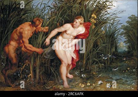 Pan and Syrinx 1619 by Peter Paul Rubens Stock Photo