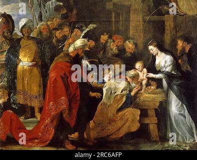 Adoration of the Magi 1619 by Peter Paul Rubens Stock Photo