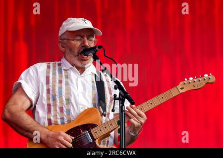 Stanmer Park, City of Brighton & Hove, East Sussex, UK. Hot Chip performing at The Brighton Valley Festival 2023, Brighton Concert Series, Stanmer Park .8th July 2023. David Smith/Alamy Live News Stock Photo