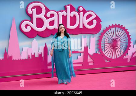 Cineworld Leicester Square, London, UK. 12th July, 2023. Sharon Rooney attends the European premiere of Barbie, London, UK. Credit: See Li/Picture Capital/Alamy Live News Stock Photo