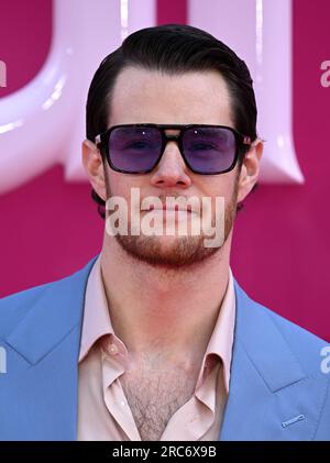 London, UK. July 12th, 2023. Connor Swindells arriving at the Barbie European Premiere, Cineworld, Leicester Square, London. Credit: Doug Peters/EMPICS/Alamy Live News Stock Photo