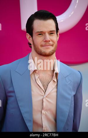 Cineworld Leicester Square, London, UK. 12th July, 2023. Connor Swindells attends the European premiere of Barbie, London, UK. Credit: See Li/Picture Capital/Alamy Live News Stock Photo