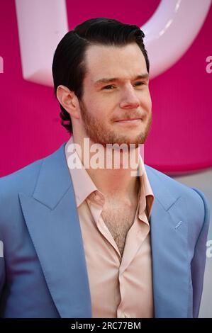 Cineworld Leicester Square, London, UK. 12th July, 2023. Connor Swindells attends the European premiere of Barbie, London, UK. Credit: See Li/Picture Capital/Alamy Live News Stock Photo