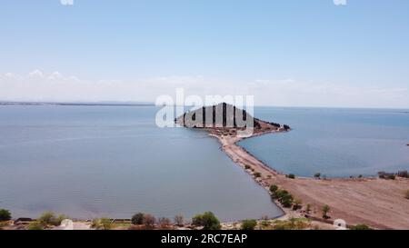 DRONE PHOTOGRAPHY IN GUAYMAS SONORA MEXICO Stock Photo