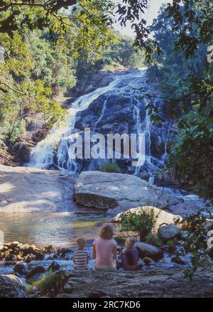 DEBENGENI FALLS, SOUTH AFRICA - APRIL 11, 2023: The Debengeni Waterfalls are situated in the Magoebaskloof and Tzaneen Area of Limpopo Province in Sou Stock Photo