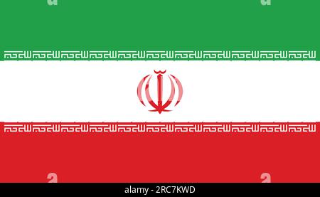 Flag of Iran - Vector illustration. Stock Vector