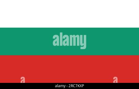 Flag of Bulgaria - Vector illustration. Stock Vector