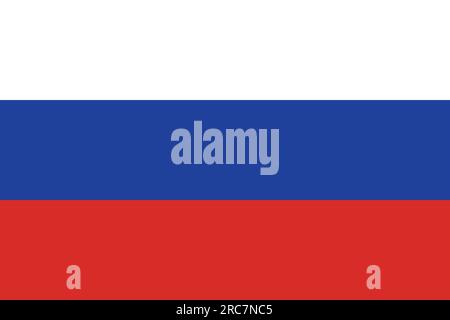 Flag of Russia - Vector illustration. Stock Vector