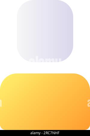 User pixel perfect flat gradient color ui icon Stock Vector