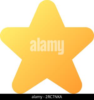 Star pixel perfect flat gradient color ui icon Stock Vector