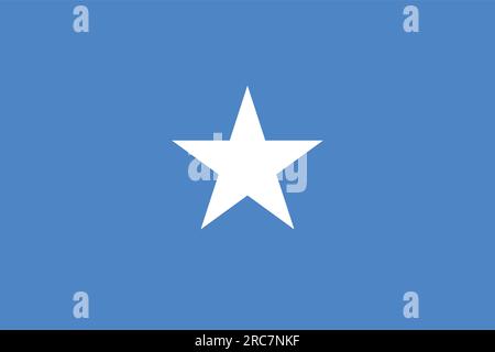 Flag of Somalia - Vector illustration. Stock Vector