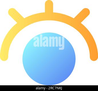 Eye pixel perfect flat gradient color ui icon Stock Vector