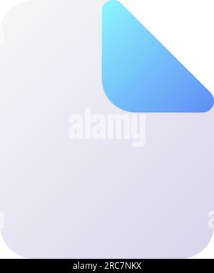 File pixel perfect flat gradient color ui icon Stock Vector