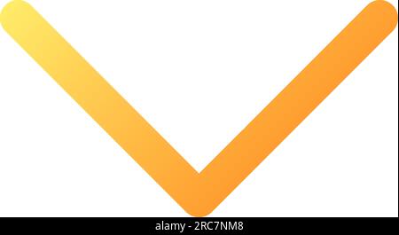 Scroll down pixel perfect flat gradient color ui icon Stock Vector