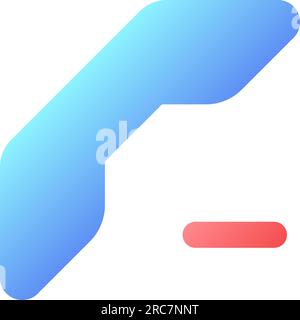 Delete contact pixel perfect flat gradient color ui icon Stock Vector