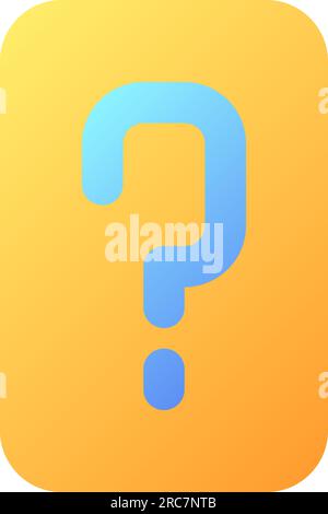 FAQ pixel perfect flat gradient color ui icon Stock Vector