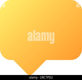 Speech box pixel perfect flat gradient color ui icon Stock Vector