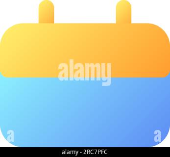 Calendar pixel perfect flat gradient color ui icon Stock Vector