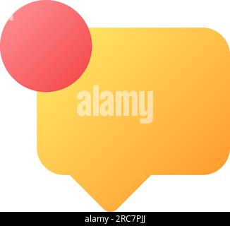 New message pixel perfect flat gradient color ui icon Stock Vector