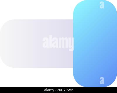 Switch on pixel perfect flat gradient color ui icon Stock Vector