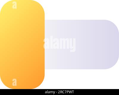 Switch off pixel perfect flat gradient color ui icon Stock Vector